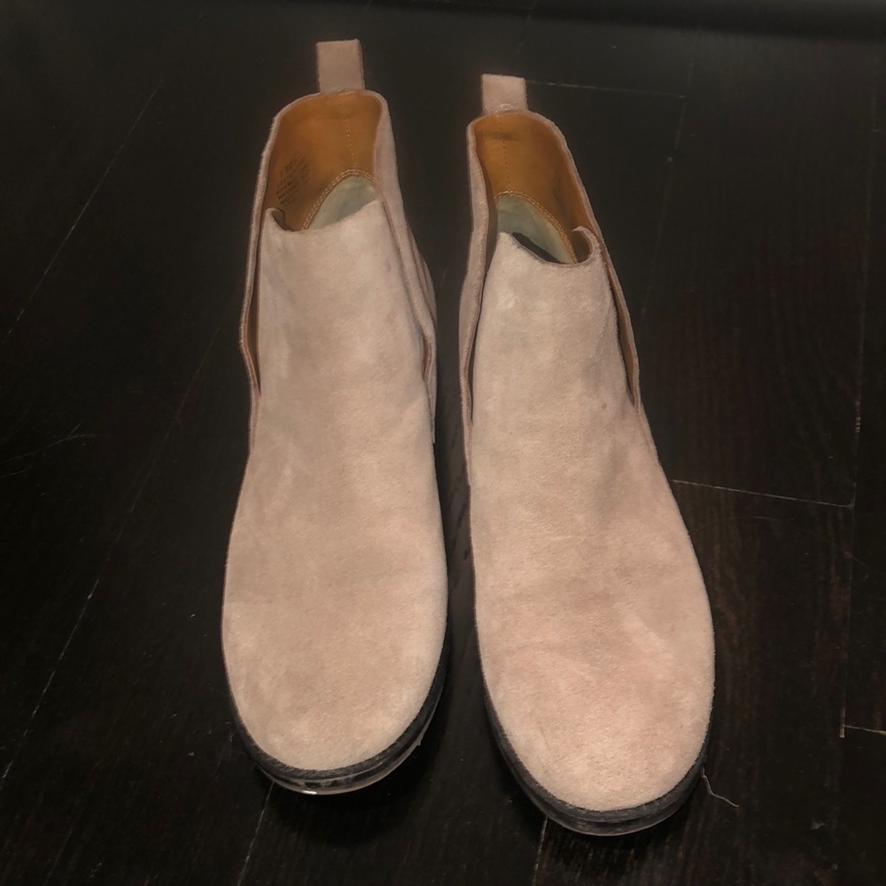 Lucky Brand Sand Suede Ankle Boots